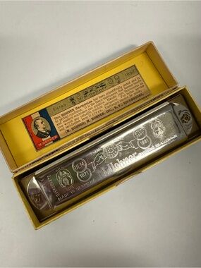 Vintage Hohner Marine Band 1896 Harmonica Key G Excellence